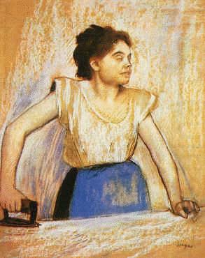 Girl at Ironing Board, Edgar Degas